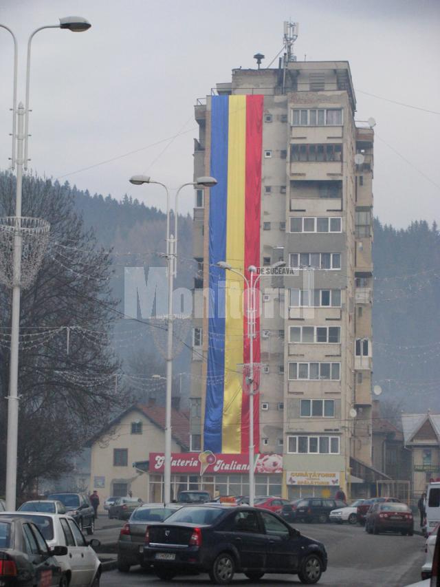 Steag de 35 de metri, la Câmpulung Moldovenesc