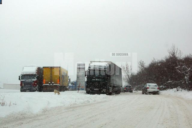 Tiruri blocate pe drumul care leagă Şcheia de Iţcani