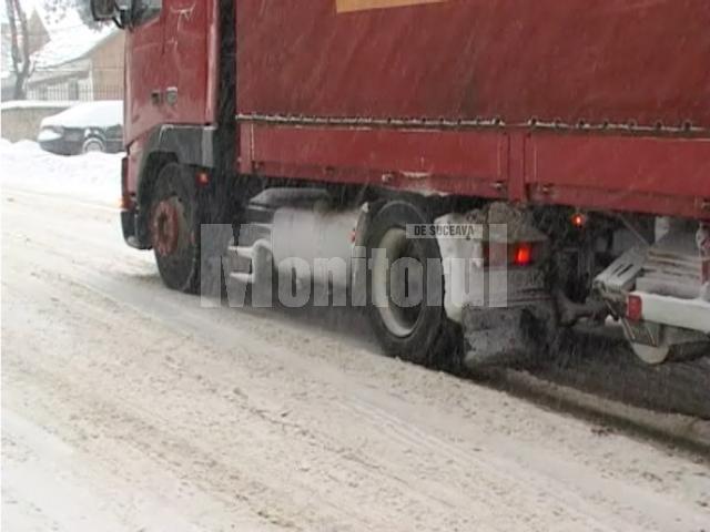 Tiruri blocate pe drumul care leagă Şcheia de Iţcani