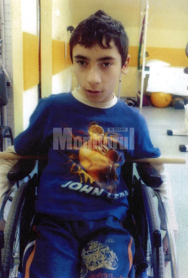 Claudiu Marian Ungureanu, imobilizat într-un scaun cu rotile
