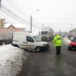 Accidentul de ieri dimineaţa de pe strada Gheorghe Doja
