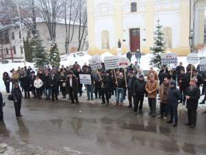 Protest UNPR pentru Suceava capitala de regiune