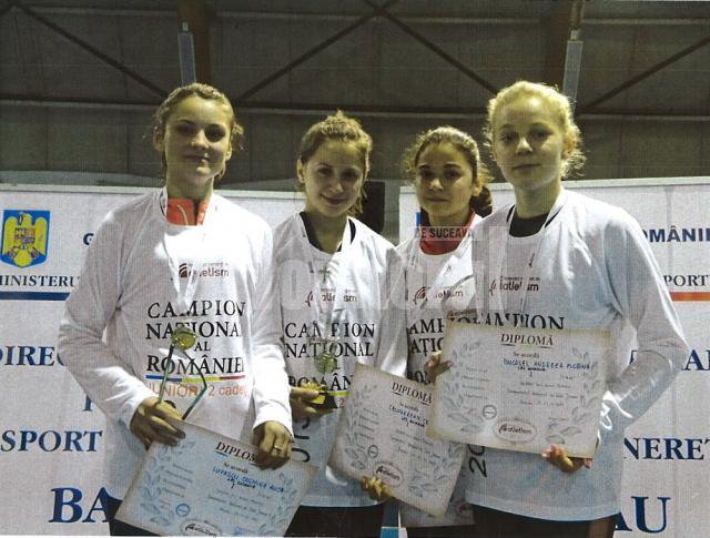 Ștafeta de la LPS Suceava a câștigat titlul național în proba de 4x400 metri la junioare II