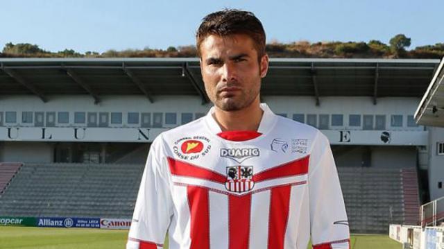 Atacantul echipei AC Ajaccio, Adrian Mutu. Foto: realitatea.mobi