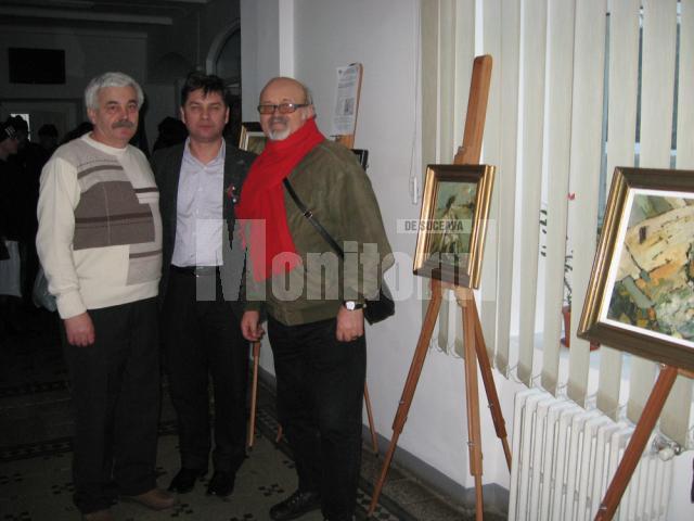 Iosif Csukat, Călin Brăteanu şi Grigore Micu la vernisaj