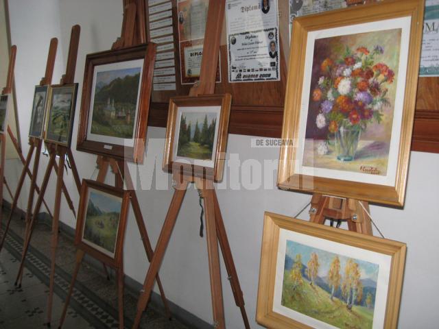 Secventa din expozitia de pictura