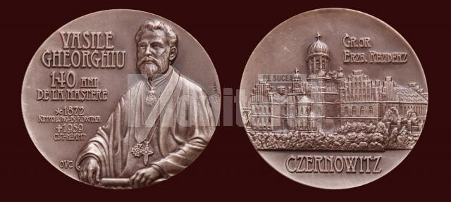 Medalia jubiliară dedicată împlinirii a 140 de ani de la nașterea profesorului teolog dr. Vasile Gheorghiu