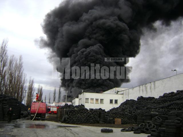 Incendiul din ianuarie 2012 de la fabrica de reşapat cauciucuri