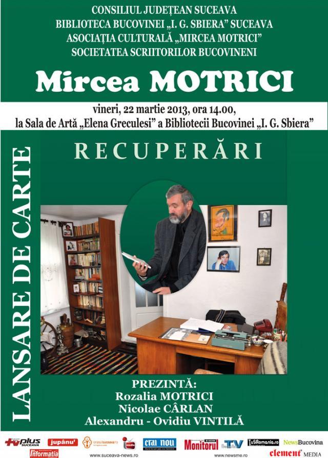 Lansare de carte Mircea Motrici