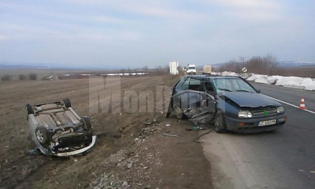 Şoferul care a provocat un accident la ieşirea din Suceava şi a fugit avea o alcoolemie de peste 0,8 la mie