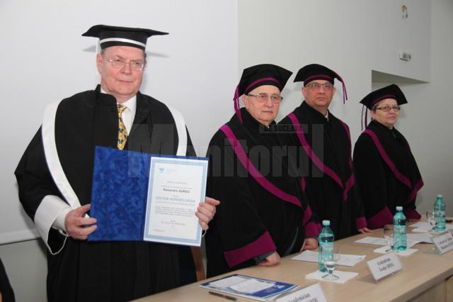Academicianul Alexandru Surdu, distins cu titlul Doctor Honoris Causa al USV