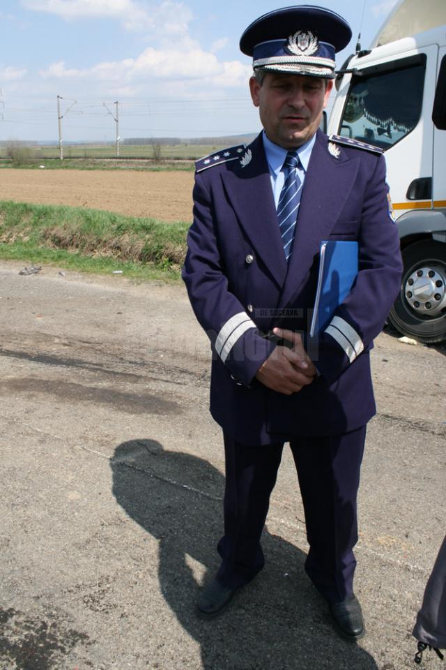 Comisarul-şef Florin Gavril, şeful Poliţiei oraşului Dolhasca