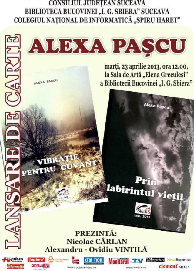 Alexa Paşcu, „un autor incontestabil de literatură adevărată”