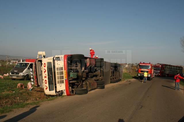 tir răsturnat