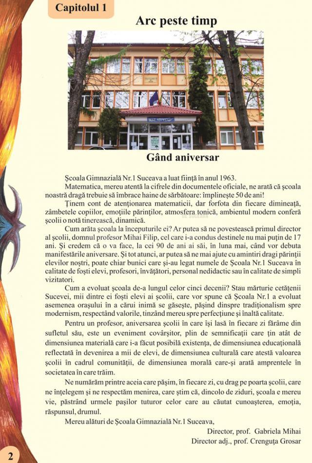 La Şcoala Gimnazială Nr. 1 Suceava, revista – jubileu: “1 PENTRU TOŢI”