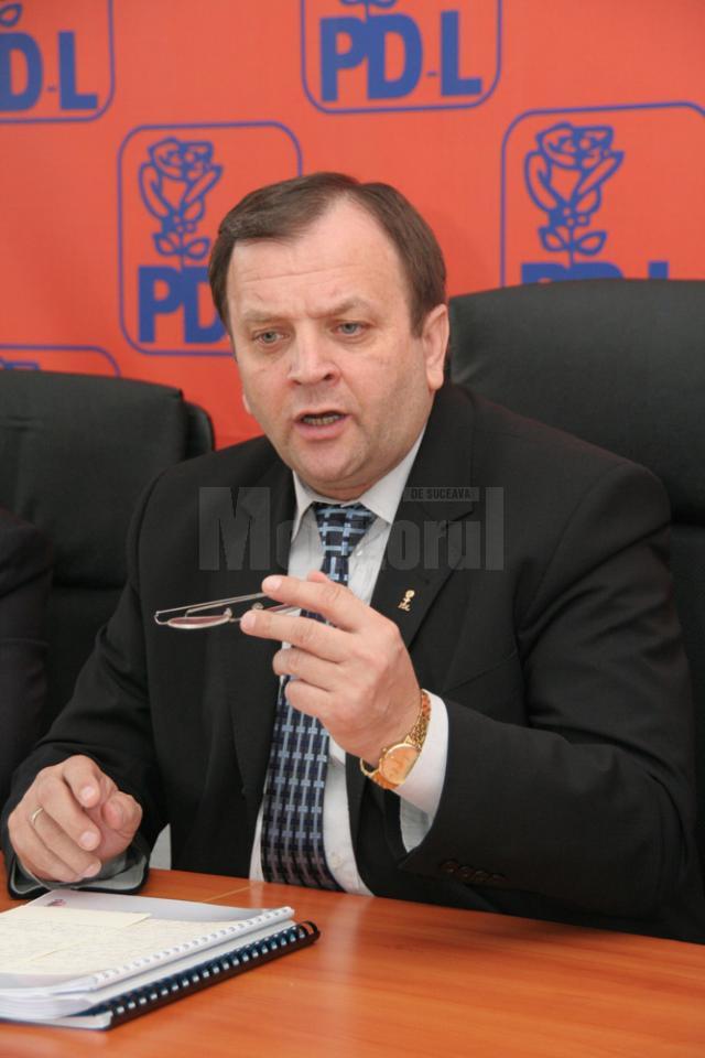 Președintele Organizației Județene Suceava a PDL, senatorul Gheorghe Flutur