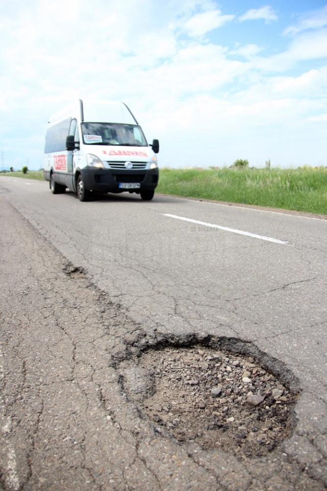 DN 2H, în stare proastă pe multe porţiuni