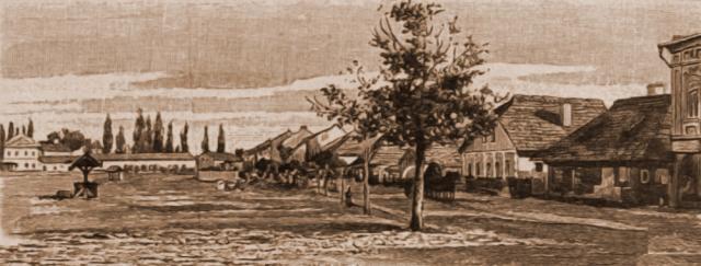 Cernăuţi, cazarma austriacă – desen de Rudolf Bernt (1844-1914)