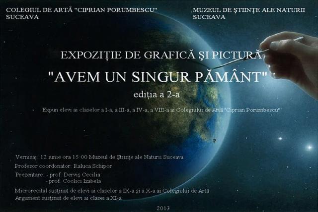 Expoziţia de grafică şi pictură „Avem un singur Pământ”