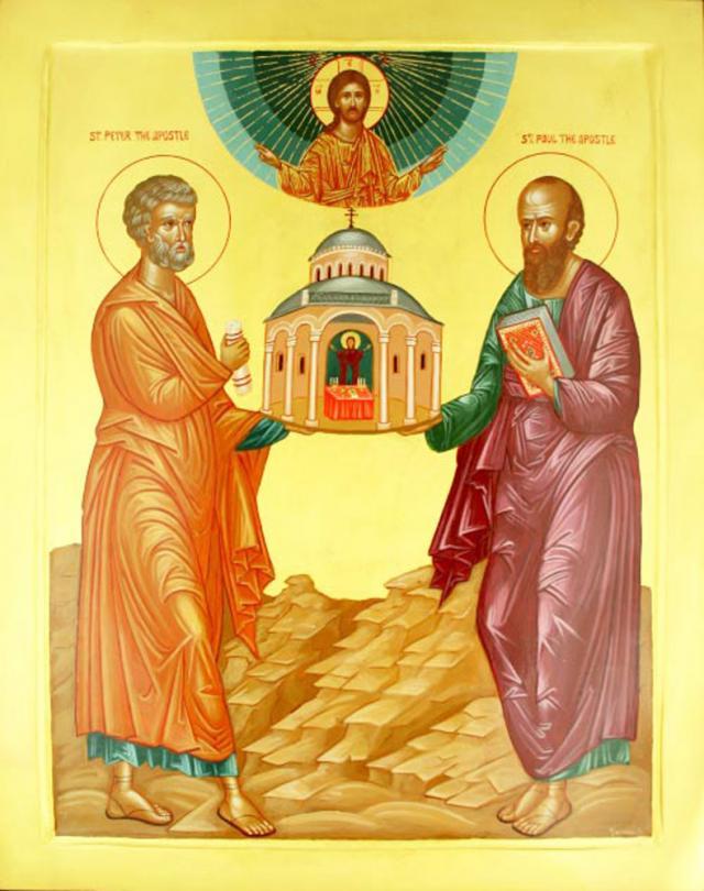 Sfinţii Petru şi Pavel, primii din ceata Apostolilor