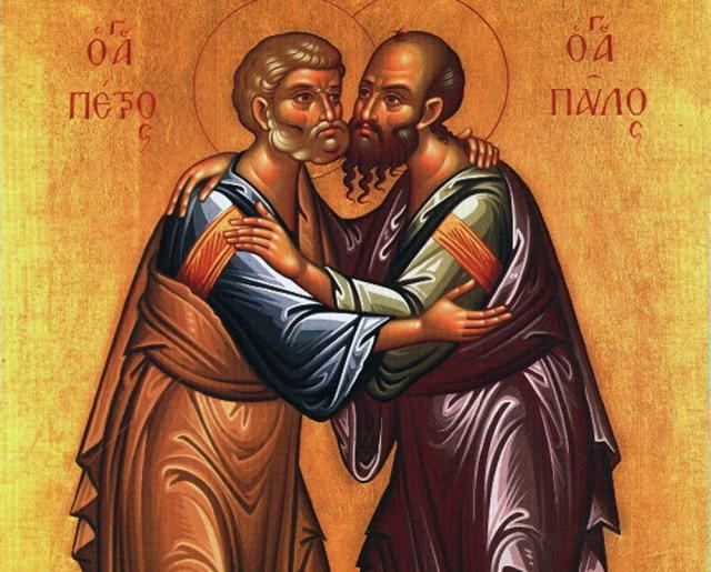 Mâine se oficiază slujbe speciale de pomenire a Sfinţilor Petru şi Pavel