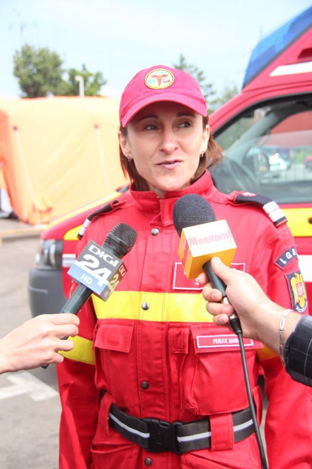 Plutonierul Maria Perijoc, paramedic SMURD Suceava