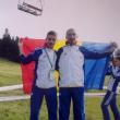 Atletul Andrei Leancă, alături de antrenorul său, Cristian Prâsneac