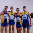 Andrei Leancă (numărul 203) alături de colegii din echipa României, medaliată cu bonz la europene