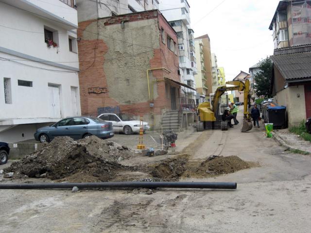 Strada care a fost reabilitată şi apoi stricată