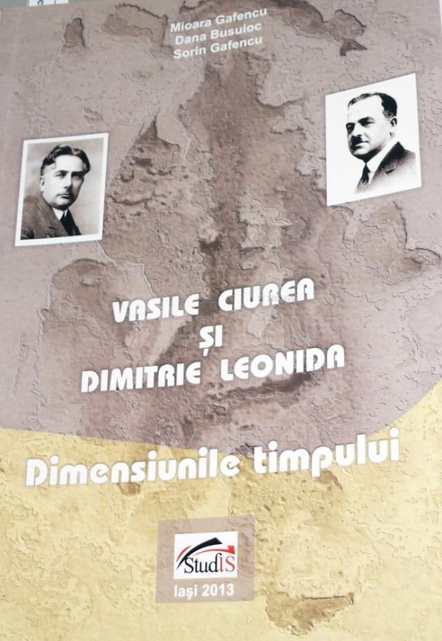 Volumul “Vasile Ciurea şi Dimitrie Leonida – Dimensiunile timpului” a fost lansat miercuri la Fălticeni