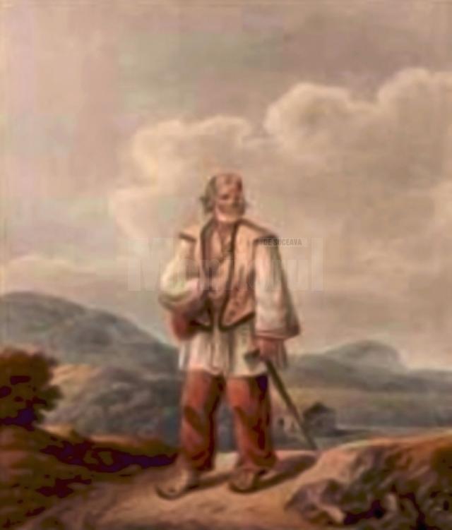 Huţan din Ţibău – acuarelă de Franz Jaschke (1775-1842)
