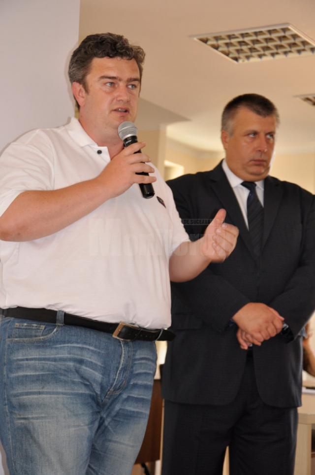 Preşedintele CJ Suceava, Cătalin Nechifor, şi senatorul Neculai Bereanu