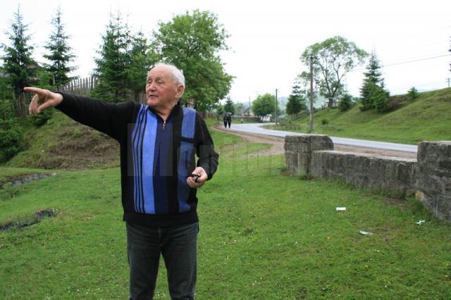 Inginerul Dumitru Baciu, unul dintre oamenii care au muncit la drumul Sadova Palma Suceviţa