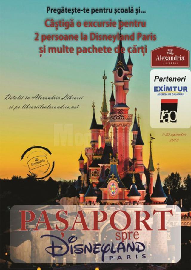 Două excursii la Disneyland Paris şi multe pachete de cărţi, oferite de Alexandria Librării