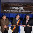 Oficialităţi prezente la inaugurarea noului cămin cultural din Mitocu Dragomirnei