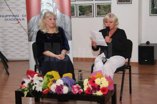 Carmen Agoutin împreuna cu poeta Viorica Petrovici