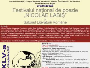 Festivalul naţional de poezie „Nicolae Labiş”, ediţia a XLV-a, la Suceava, Fălticeni şi Mălini
