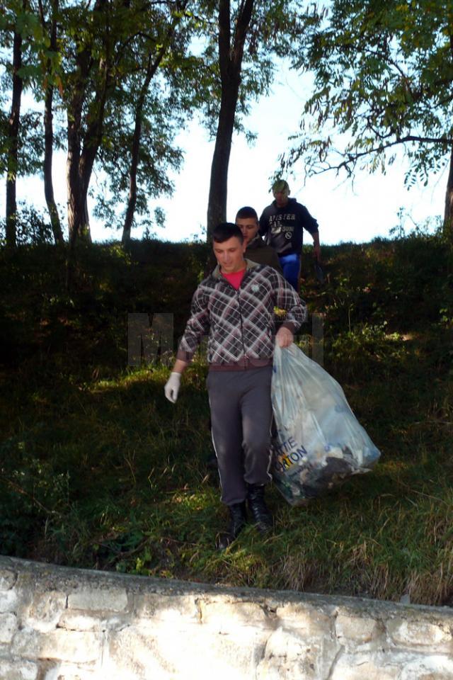 Peste 500 de elevi au făcut curăţenie în Fălticeni