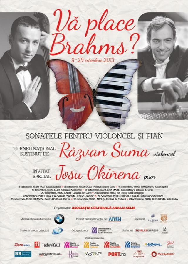 Violoncelistul Răzvan Suma şi pianistul spaniol Josu Okiñena, în concert la Suceava