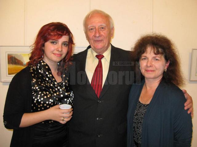 Radu Bercea împreună cu Oana şi Cecilia Bedrulea