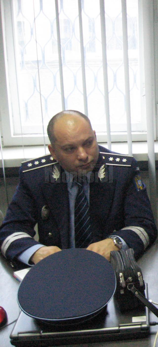 Comisarul-şef Constantin Gagiu, fost şef al Poliţiei municipiului Fălticeni