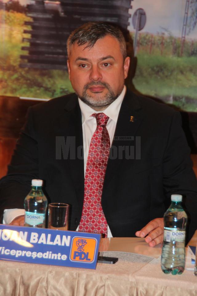 Preşedintele Organizaţiei Municipale Suceava a PDL, deputatul Ioan Balan