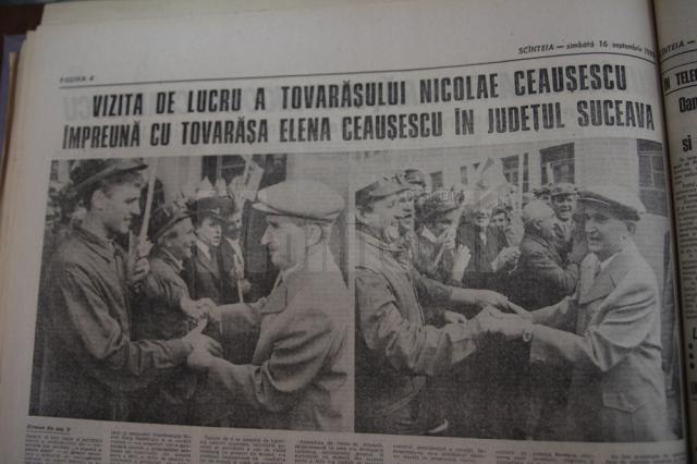 Imagini de la ultima vizită a lui Nicolae Ceauşescu la Suceava