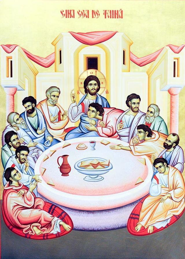Vestirea Tainei Euharistiei de către Mântuitorul Iisus Hristos: „Cel ce mănâncă această pâine va trăi în veac“