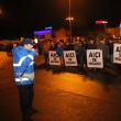 Jandarmii i-au îndrumat pe protestatari pentru a fi evitate incidente în trafic