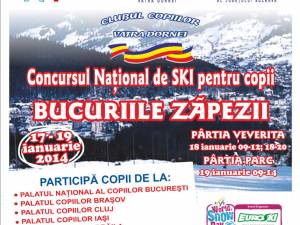 Concursul naţional de schi pentru copii „Bucuriile zăpezii” va avea loc în week-end