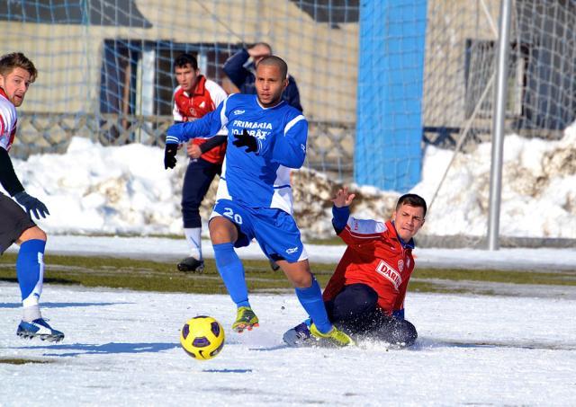 Brazilianul Marcio a debutat în partida de ieri pentru Bucovina Pojorâta. Foto: www.timponline.ro
