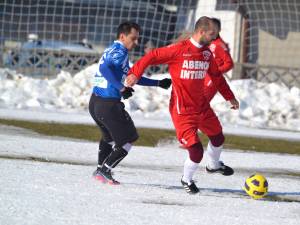 Atacantul Mircea Negru a marcat golul Rapidului. Foto: www.timponline.ro