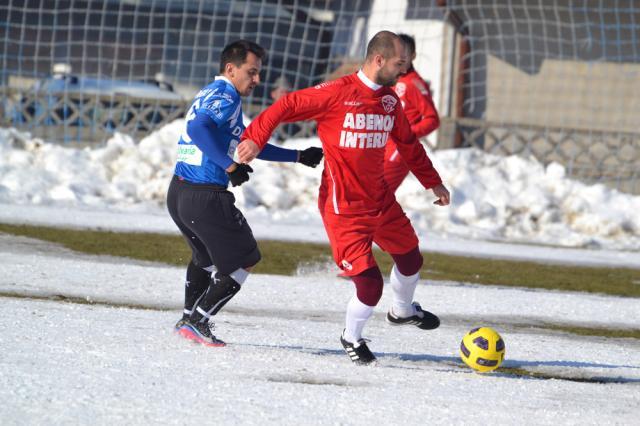 Atacantul Mircea Negru a marcat golul Rapidului. Foto: www.timponline.ro