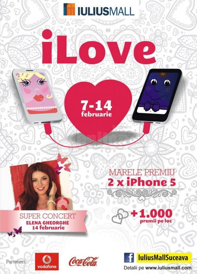 Campania „iLove” la Iulius Mall, în perioada 7-14 februarie